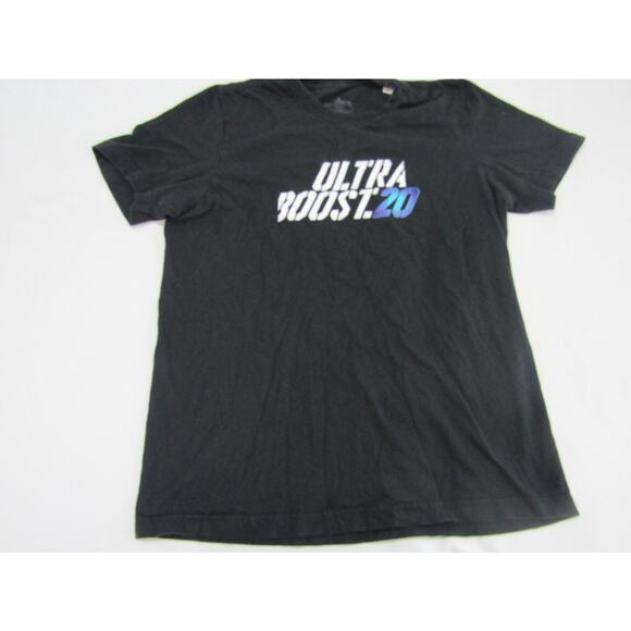Adidas Amplifier Tee Adult Black Top Women's Medium Knit Graphic Print - Picture 1 of 9